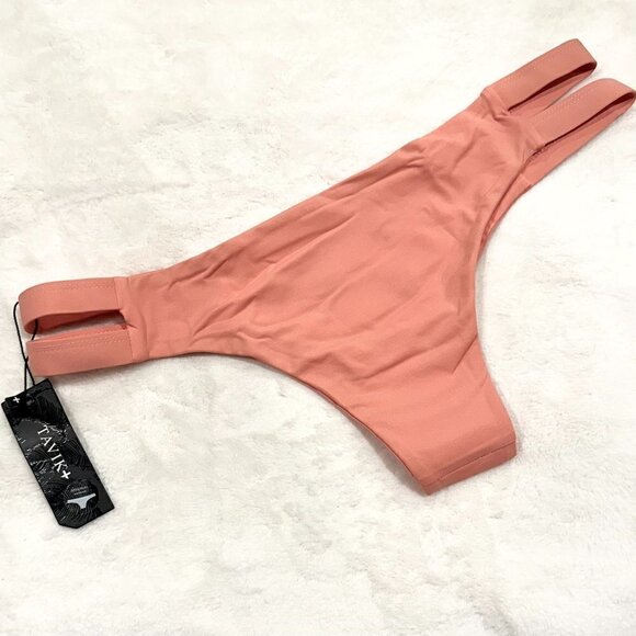 NWT Tavik Chloe Mini Cutout Swim Bottom in Coral - Large - Picture 5 of 10